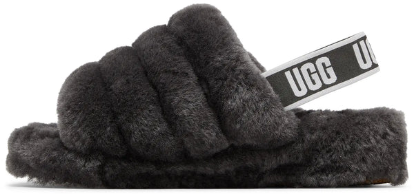 UGG Fluff Yeah Slide Thick Sole Gray