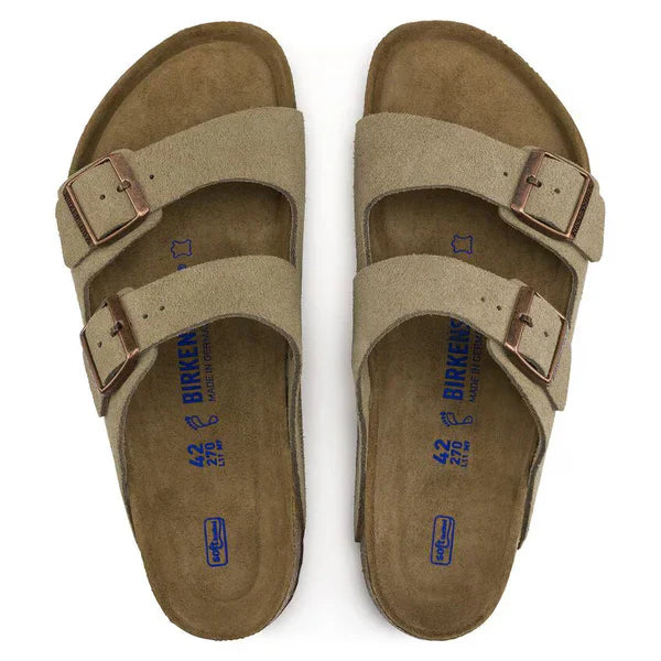 Arizona Soft Footbed Suede Leather Taupe