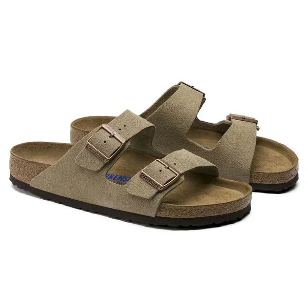 Arizona Soft Footbed Suede Leather Taupe