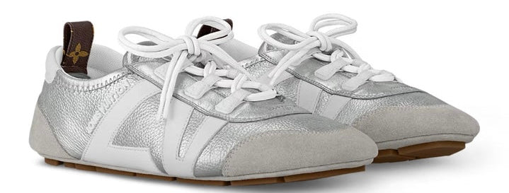 Louis Vuitton LV Sneakerina Metallic grained calf leather