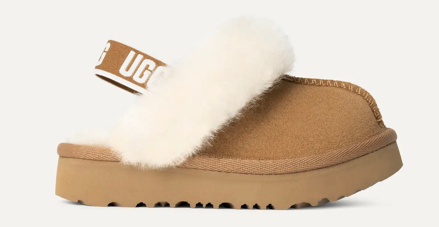 UGG Funkette Slipper – Chestnut (Kids)